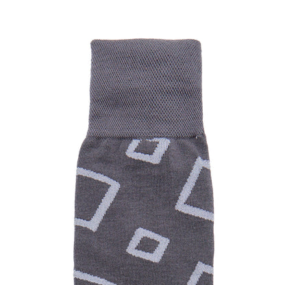 Calcetin de Moda para Caballero con Diseño de Cuadrados