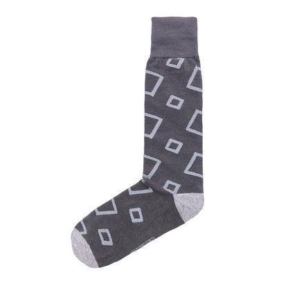 Calcetin de Moda para Caballero con Diseño de Cuadrados
