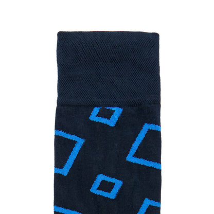 Calcetin de Moda para Caballero con Diseño de Cuadrados