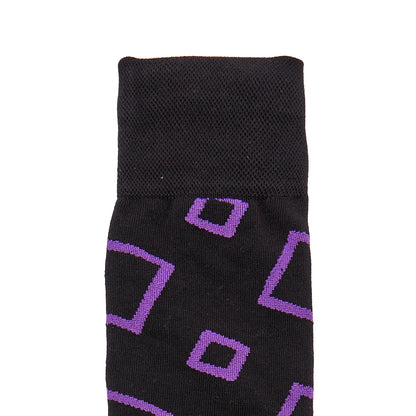 Calcetin de Moda para Caballero con Diseño de Cuadrados