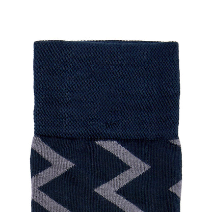 Calcetín de Moda Para Caballero Con Motivos De Zigzag