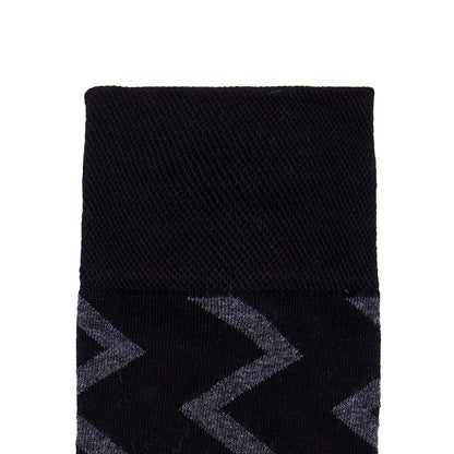 Calcetín de Moda Para Caballero Con Motivos De Zigzag