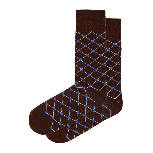 Calcetín de Moda Para Caballero Con Motivos De Red