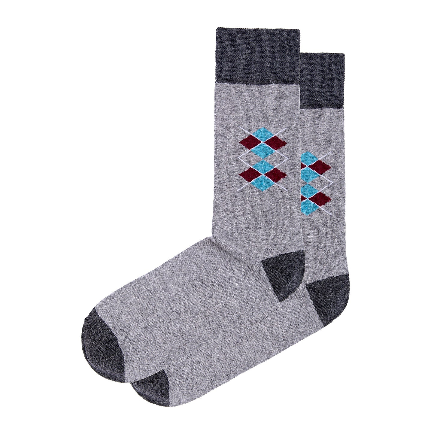 Calcetín de Moda Para Caballero Con Motivos De Rombos