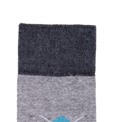 Calcetín de Moda Para Caballero Con Motivos De Rombos