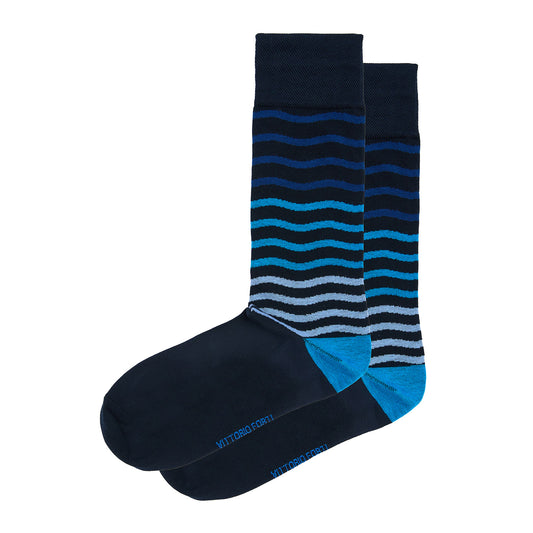 Calcetín de Moda Para Caballero Con Motivos De Ola