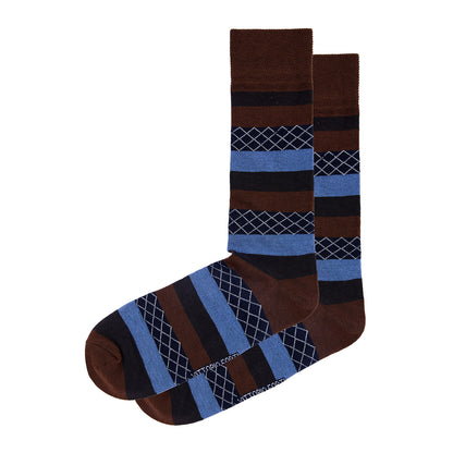 Calcetín de Moda Para Caballero Con Motivos De Raya