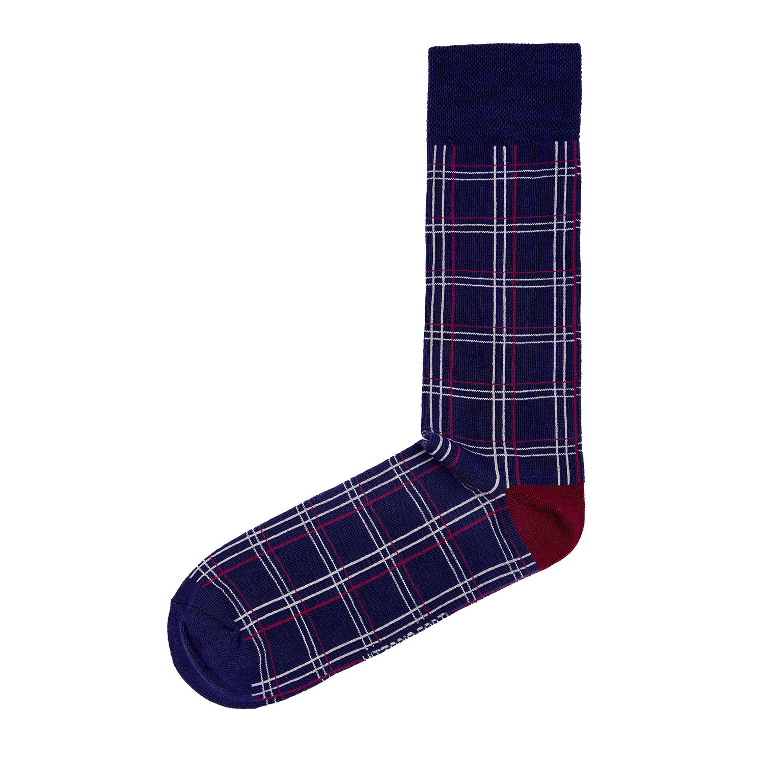 Calcetín de Moda Para Caballero Con Motivos De Cuadricula