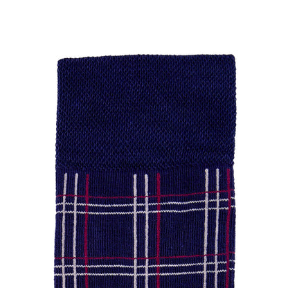 Calcetín de Moda Para Caballero Con Motivos De Cuadricula