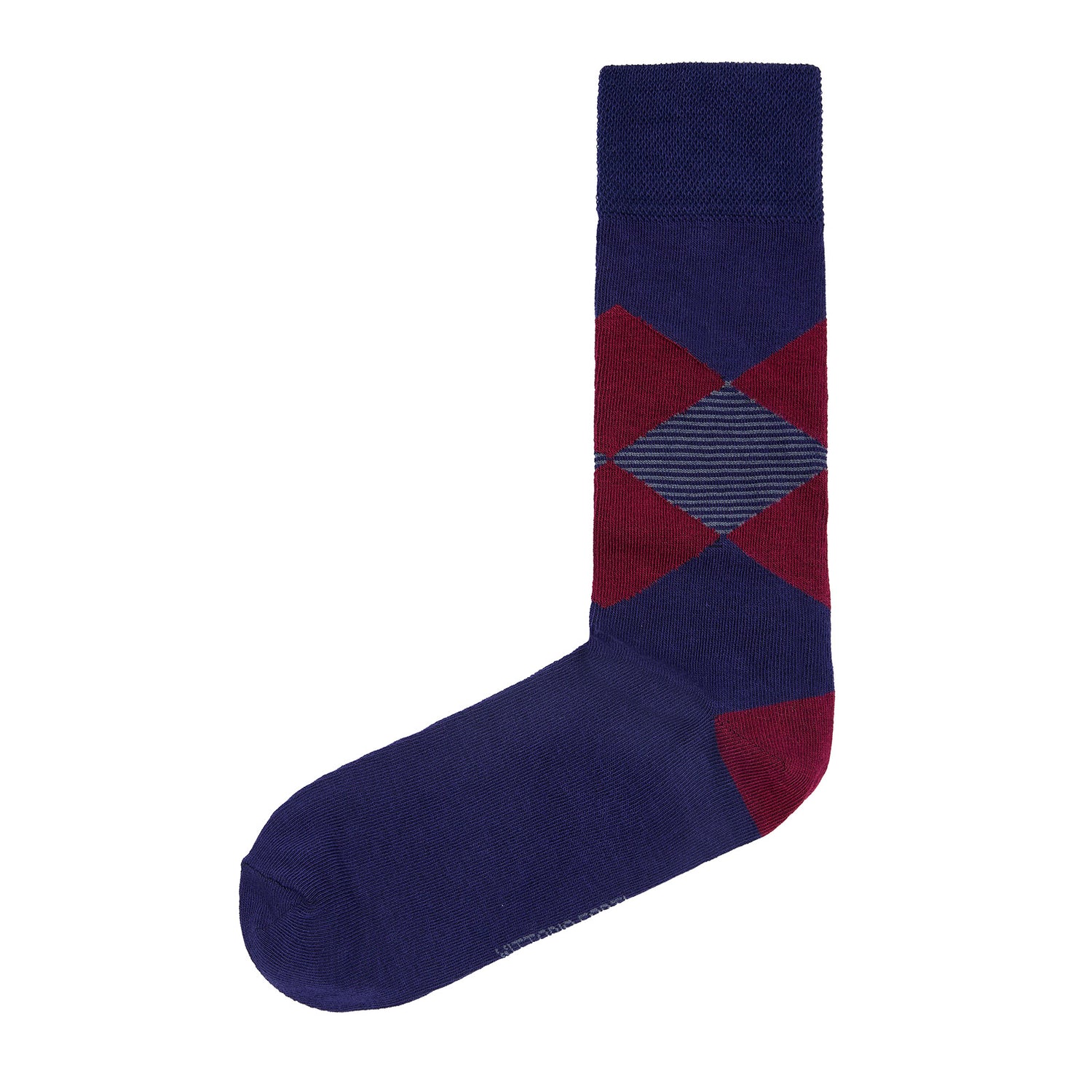 Calcetín de Moda Para Caballero Con Motivos De Rombos