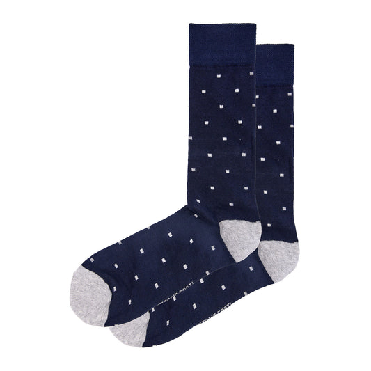 Calcetín de Moda Para Caballero Con Motivos De Cuadrado