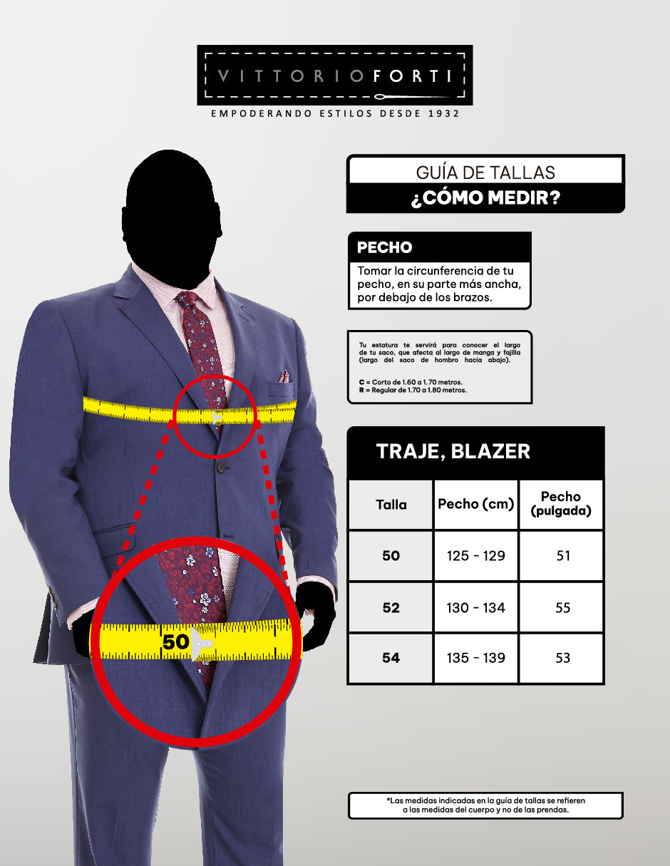 Traje Para Hombre Tallas Extra Recto en Tejido a Cuadros