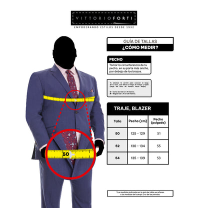 Traje Para Caballero Tallas Extra Liso Solapa De Escuadra