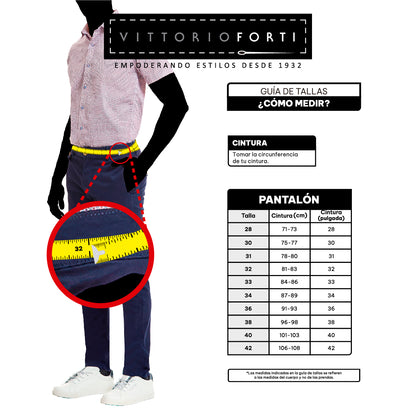 Pantalón Separates Slim Fit Para Caballero En Tejido Liso