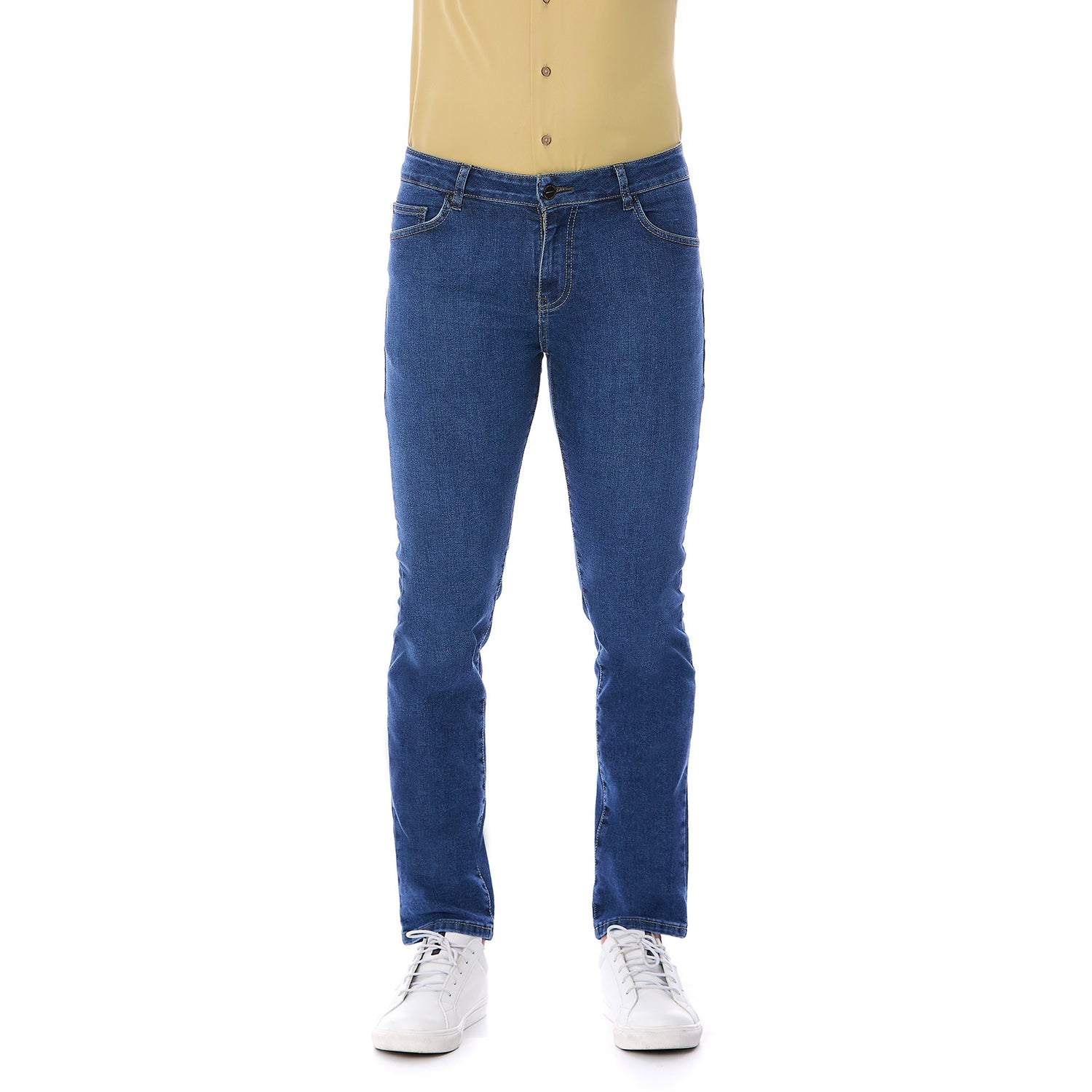 Jeans Regular Fit Para Hombre Stone Medio