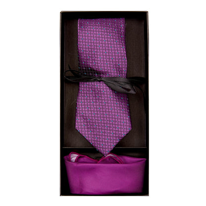 Kit De Corbata Y Pañuelo Para Caballero