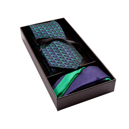 Kit De Corbata Y Pañuelo Para Caballero
