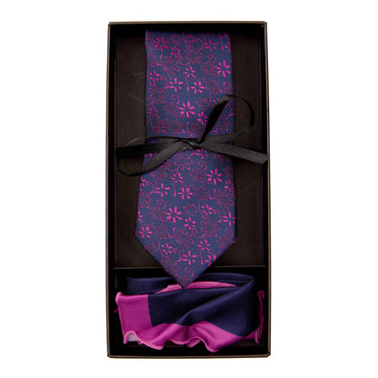 Kit De Corbata Y Pañuelo Para Caballero