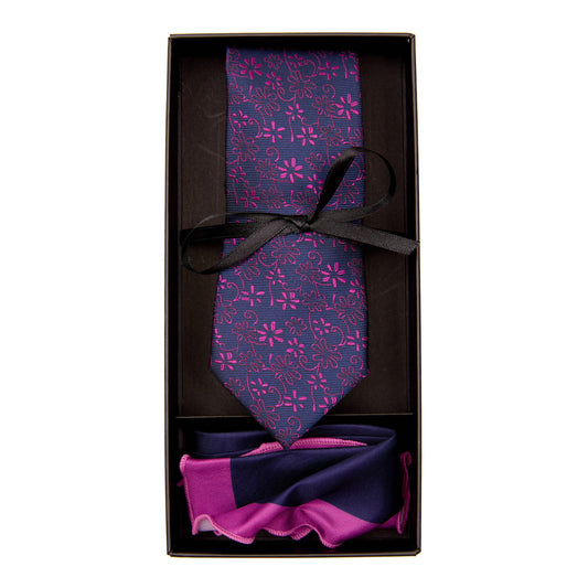 Kit De Corbata Y Pañuelo Para Caballero