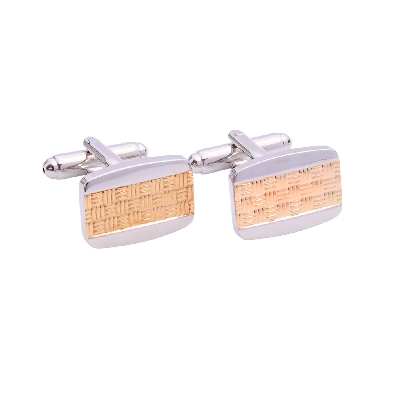 Kit De Mancuernillas Y Pisacorbata Para Caballero En Acero Inoxidable