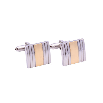 Kit De Mancuernillas Y Pisacorbata Para Caballero En Acero Inoxidable