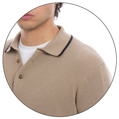 Playera Tipo Polo Para Caballero Manga Larga