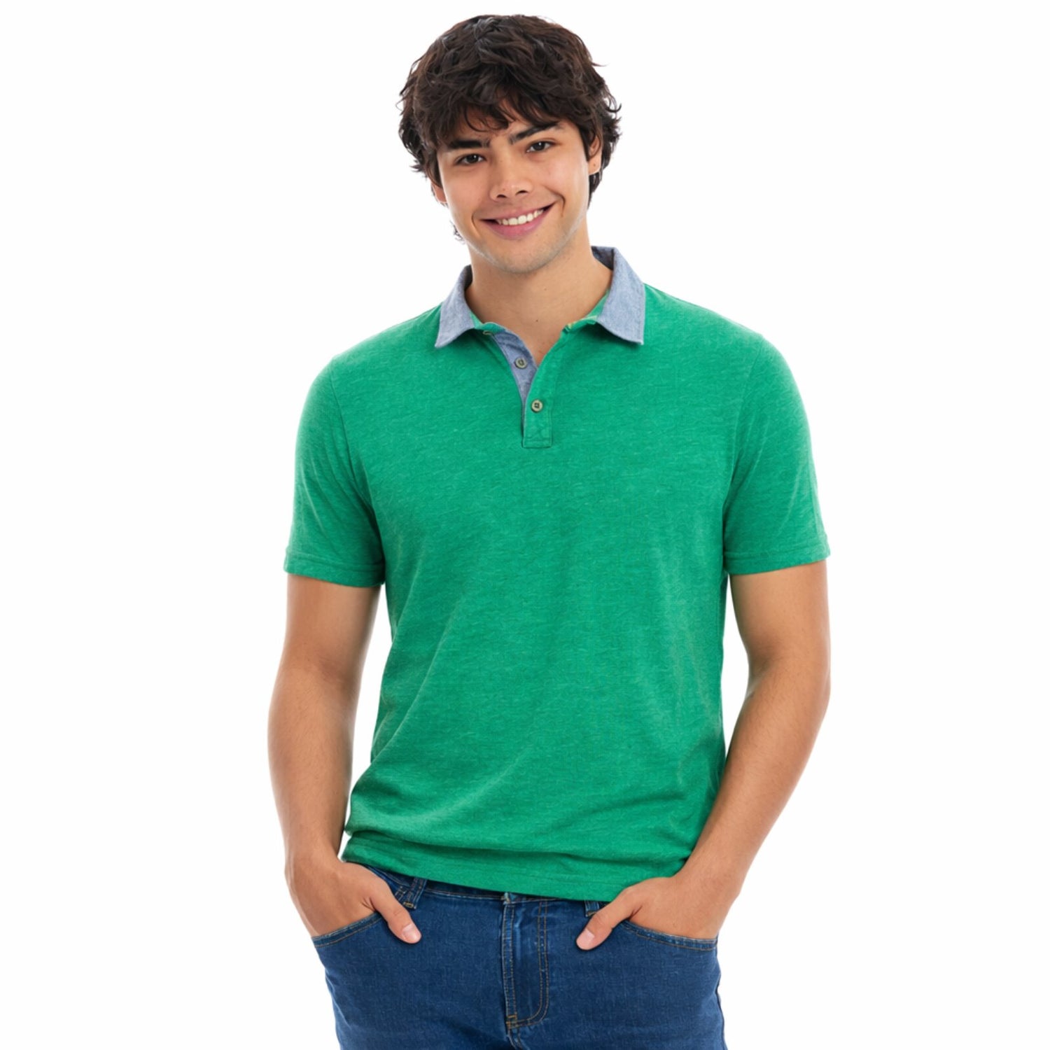 Playera Tipo Polo Business Casual Slim Fit