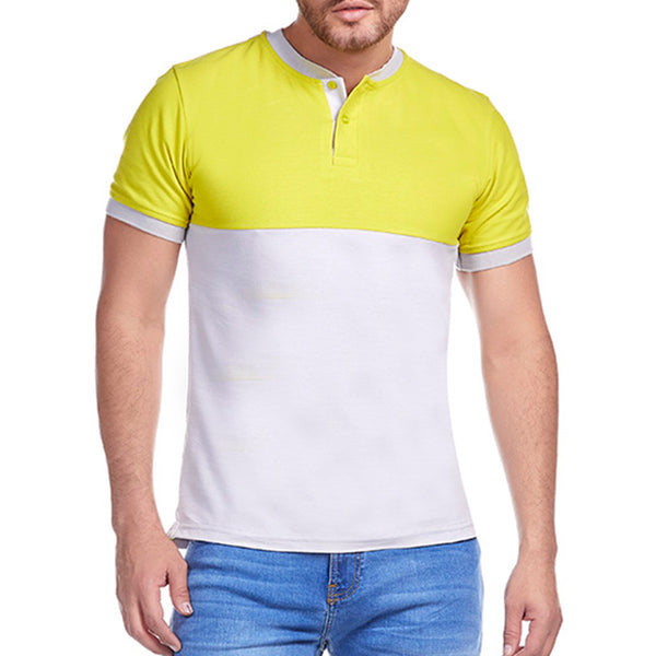 Playera Henley Casual Slim Fit