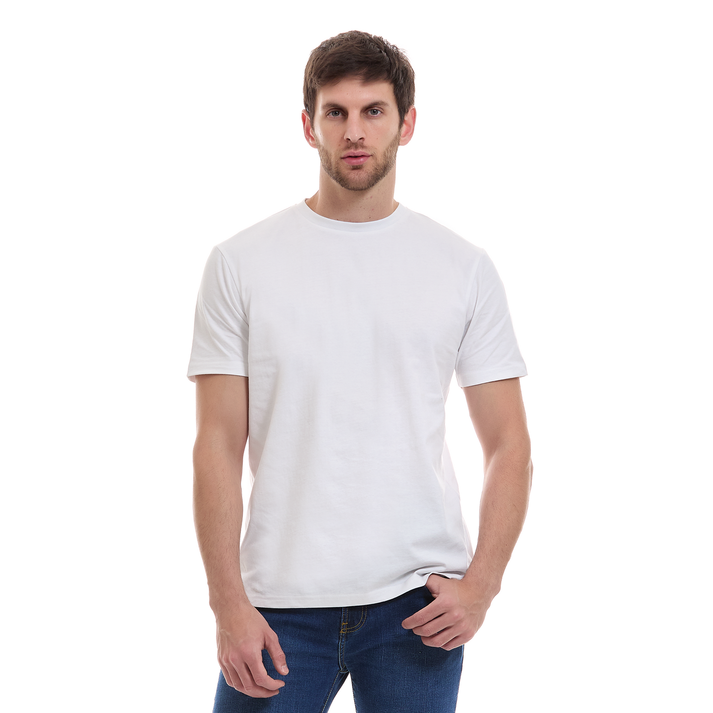 Playera para caballero  business casual cuello redondo