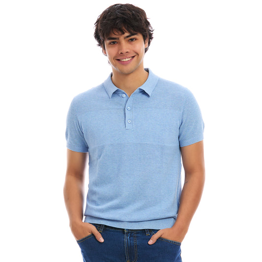 Playera Tipo Polo Slim Fit para Hombre de Manga Corta