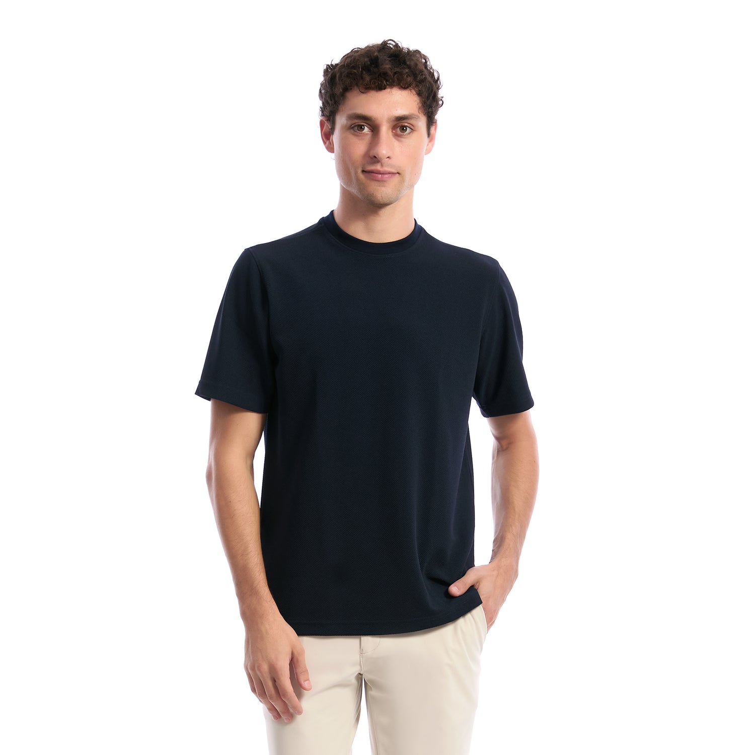 Playera Casual de Cuello Redondo para Caballero