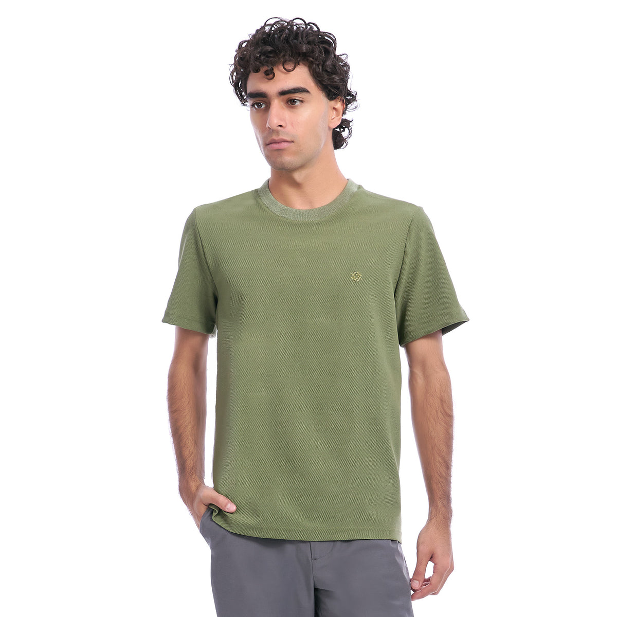 Playera Casual de Cuello Redondo para Caballero