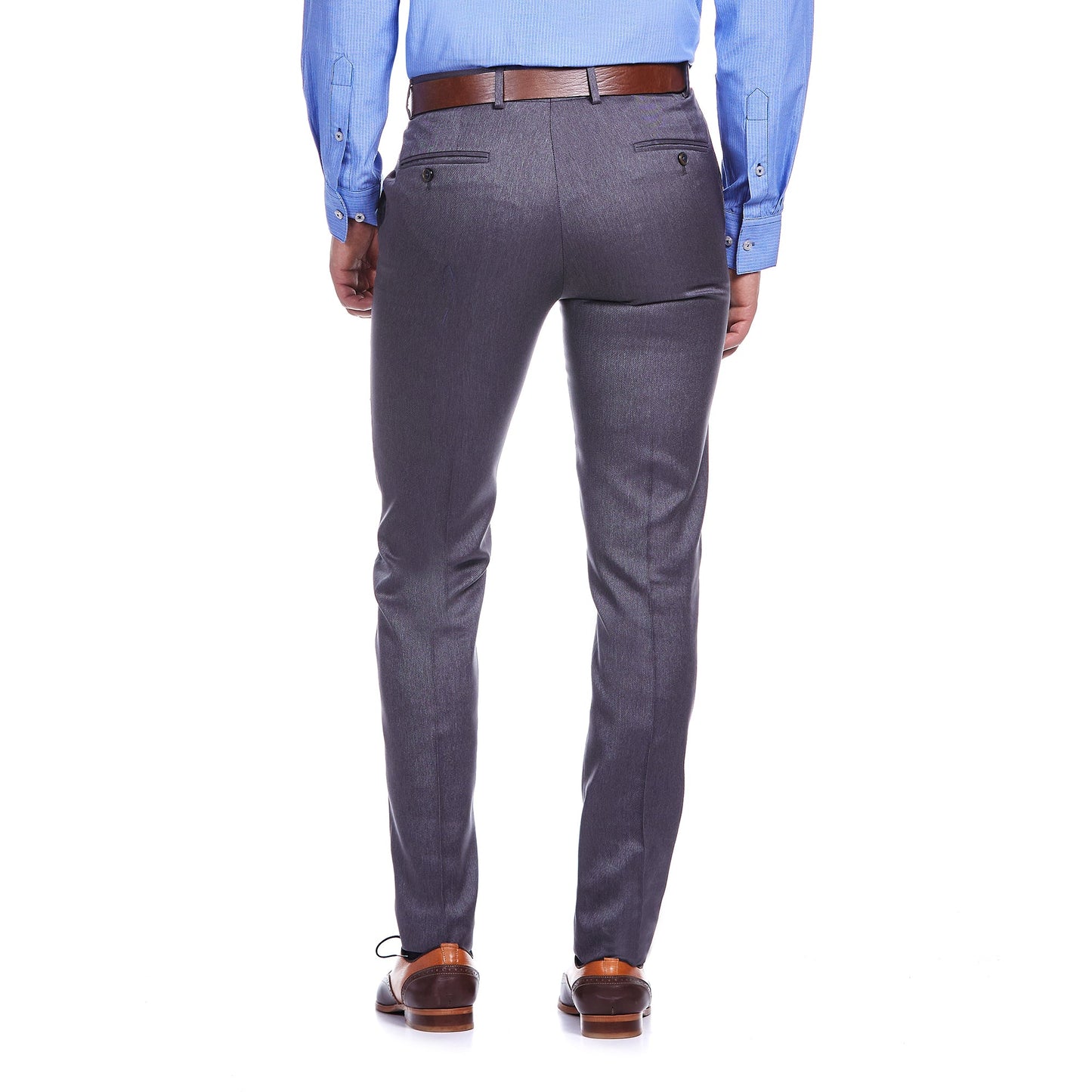 Pantalón separates en tejido liso  Slim Fit