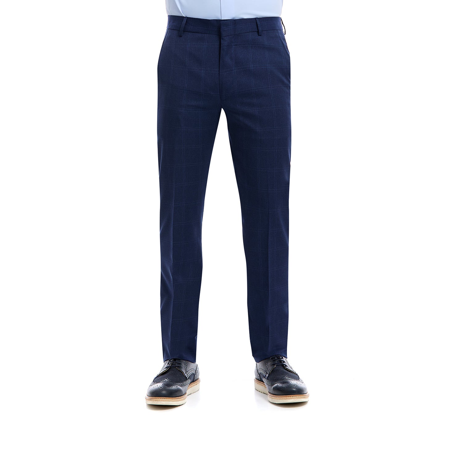 Pantalón Separates Para Hombre Recto en Tejido A Cuadros