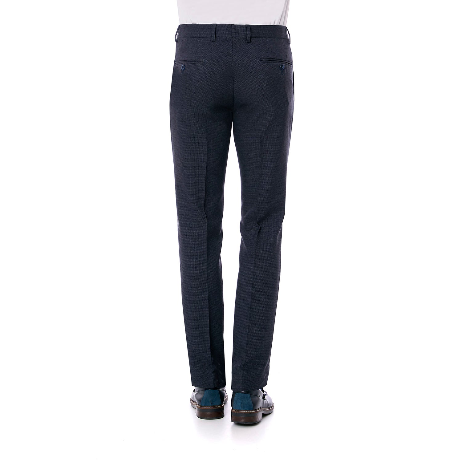 Pantalón Slim Fit Cuadros para Caballero Formal Elegante