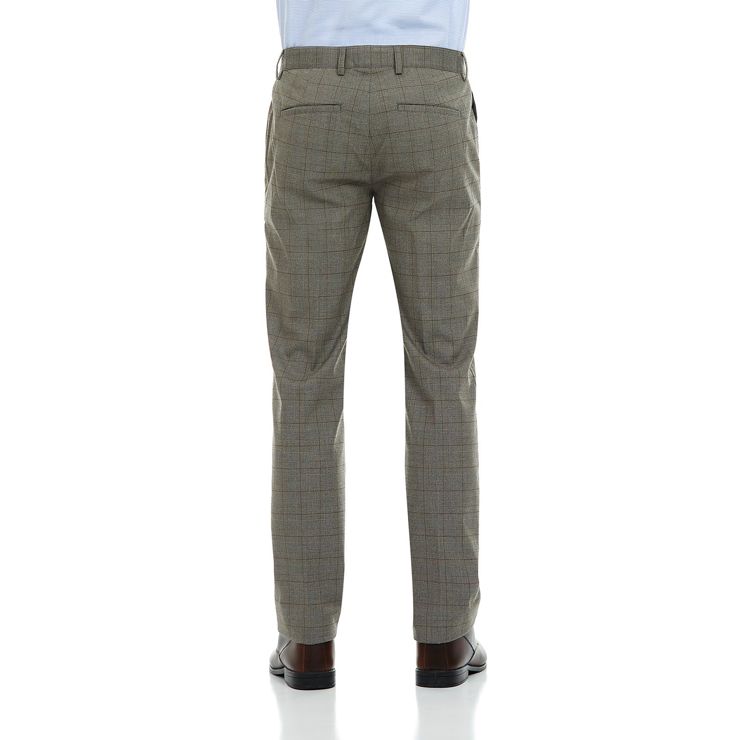 Pantalón separates recto en tejido liso Slim Fit