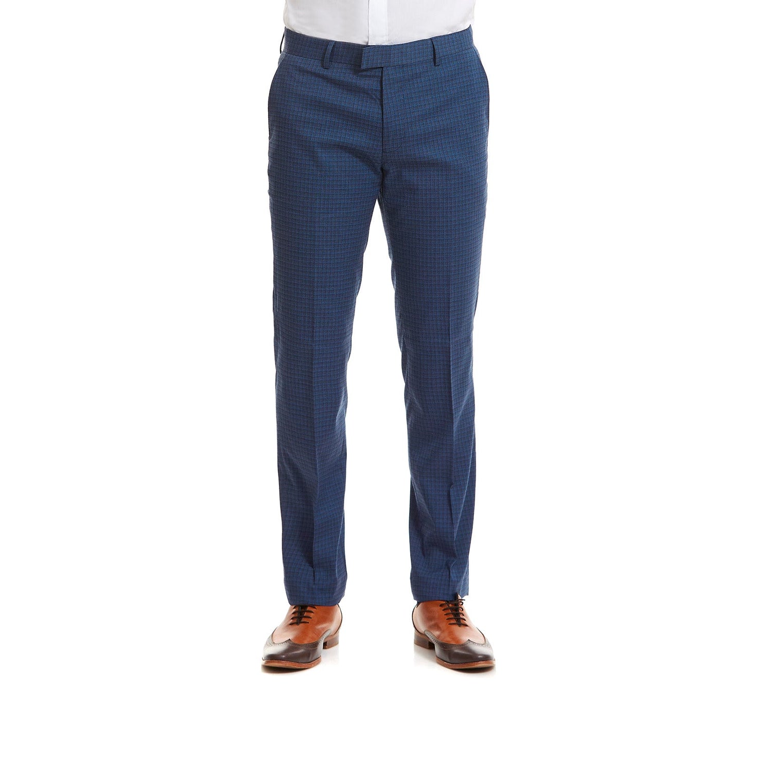 Pantalon Separates Slim Fit en Tejido con motivos de mini pata de gallo