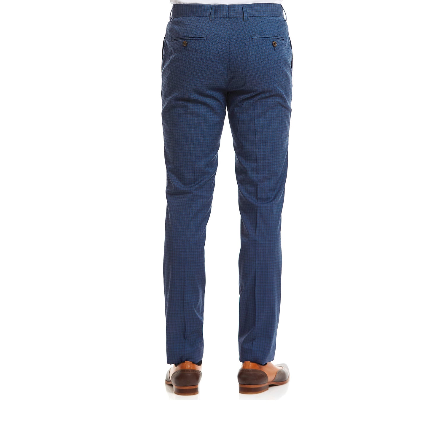 Pantalon Separates Slim Fit en Tejido con motivos de mini pata de gallo