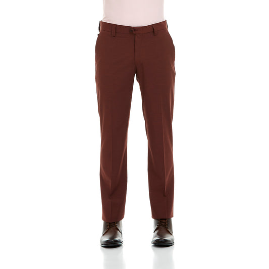 Pantalón Business Casual en tejido liso color Shedron Slim Fit