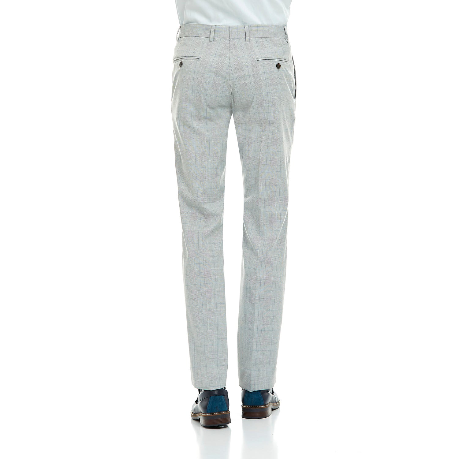 Pantalón Separates Slim Fit en Tejido a Cuadros