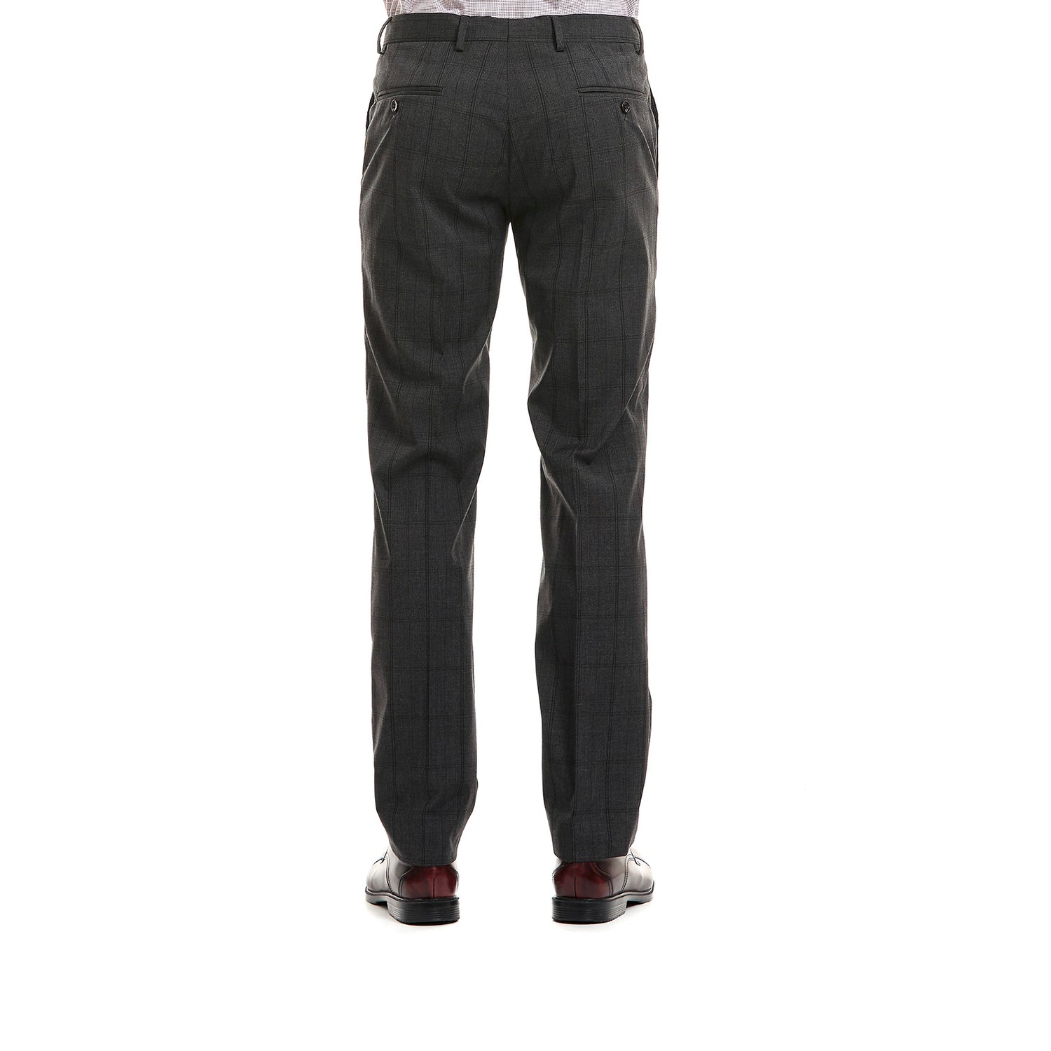 Pantalón Separates Fit Slim en tejido a cuadros stretch