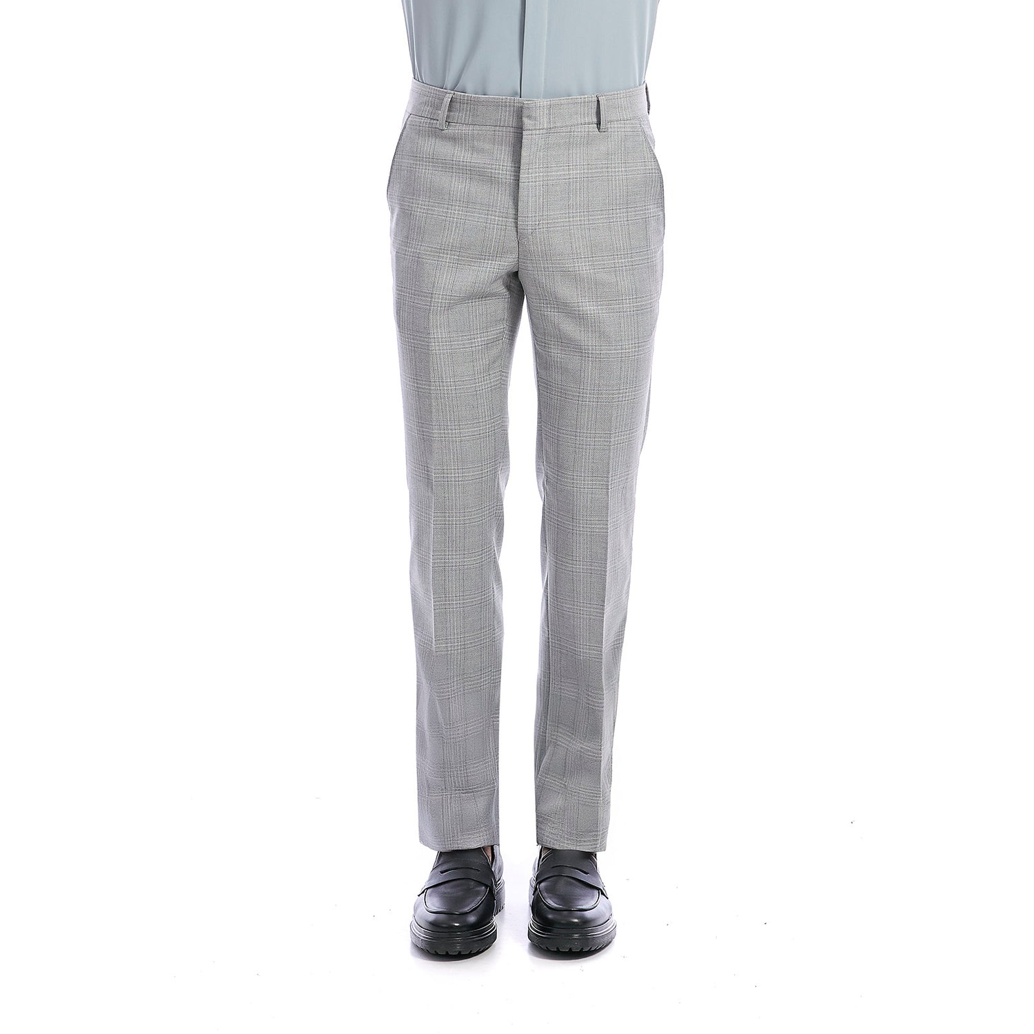 Pantalón Separate Recto de Cuadros para Hombre Formal