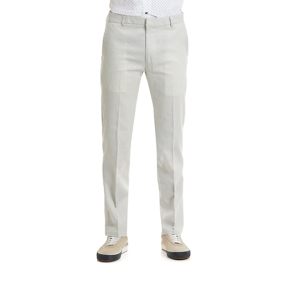 Pantalon Business Casual Lino Liso Slim Fit