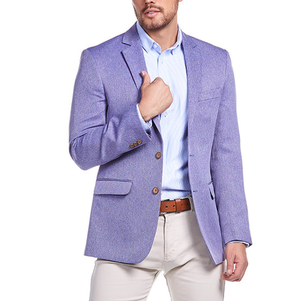 Saco casual en tejido liso Slim Fit