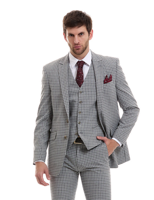Saco Separates Slim Fit Vittorio Forti A Cuadros