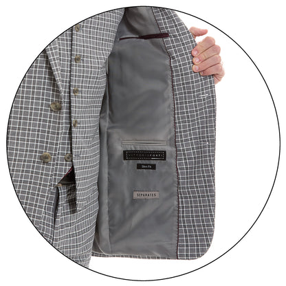 Saco Separates Slim Fit Vittorio Forti A Cuadros
