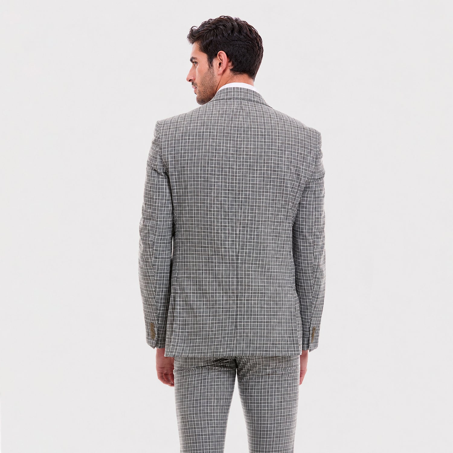 Saco Separates Para Caballero Slim Fit  A Cuadros