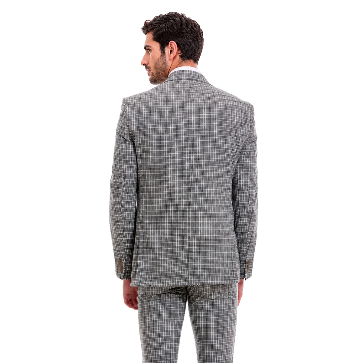 Saco Separates Para Caballero Slim Fit  A Cuadros