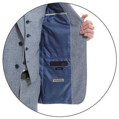 Saco Separates Slim Fit Vittorio Forti Liso 2 Botones