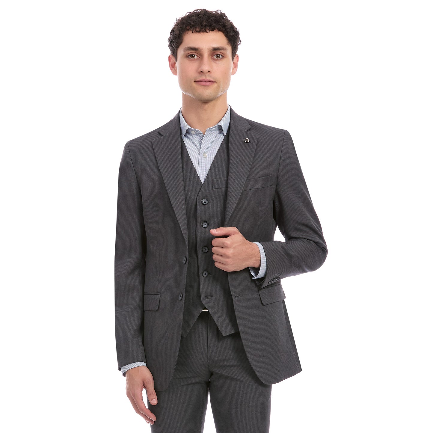 Saco para Caballero Separates Slim Fit Tejido a Rayas